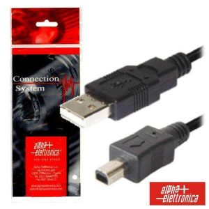 Cabo USB-A 2.0 Macho / Mini USB-B Macho 1.8m Polybag - (95-645B)