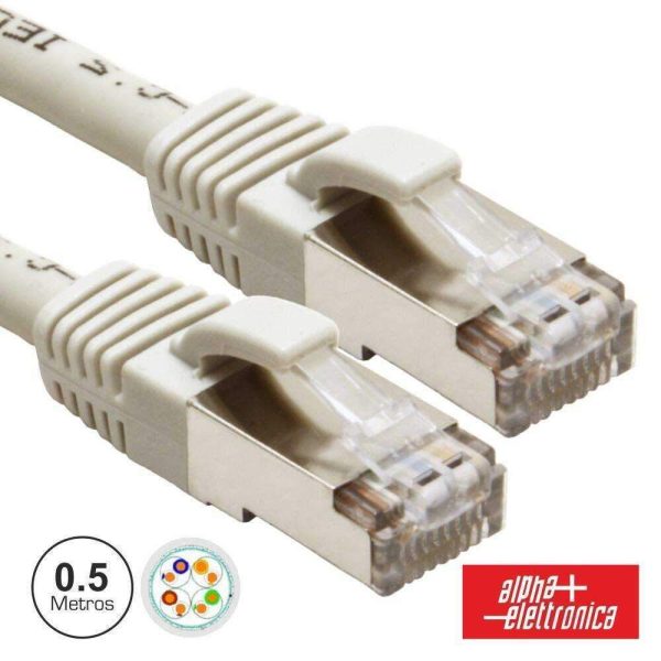 Cabo De Rede S/FTP CAT6 0.5m Cinzento - (95-709/005GB)