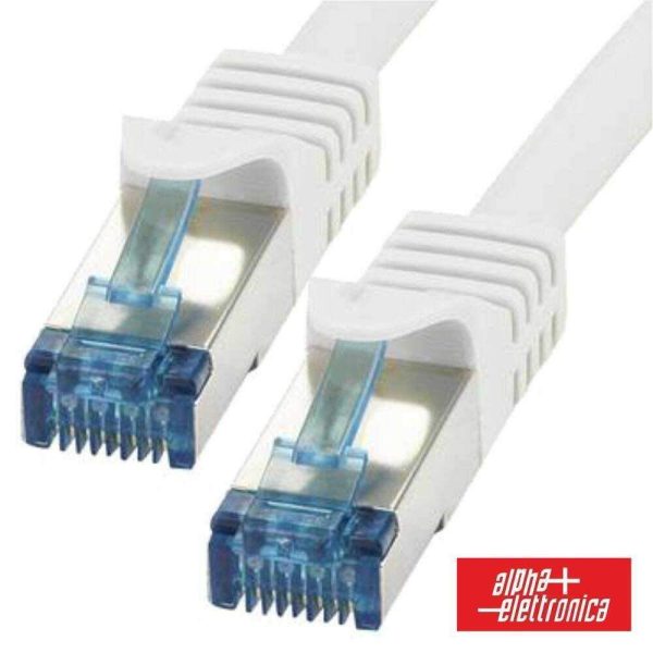 Cabo De Rede S/FTP CAT6A LSZH Cobre Puro 1m Branco - (95-710/01WB)
