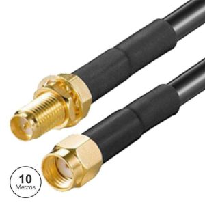 Cabo RP-SMA Macho/Fêmea 10m - (95-854/10B)