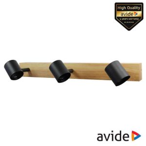 Candeeiro LED Teto/Parede IP20 Castanho/Preto AVIDE - (ABCL-MADW3)