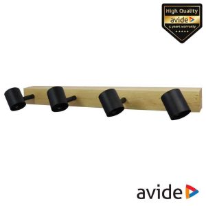 Candeeiro LED Teto/Parede IP20 Castanho/Preto AVIDE - (ABCL-MADW4)