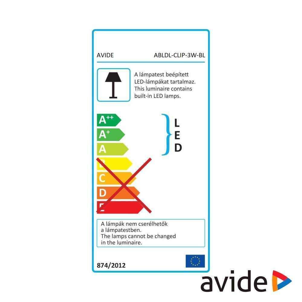 Candeeiro Secretária LED 3W 5800K C/ Mola 85lm AVIDE - Image 2