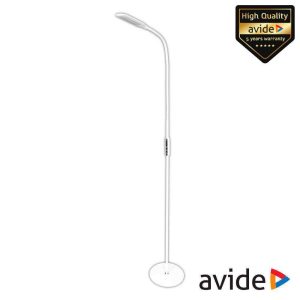 Candeeiro de Pé LED 9W 5000K 500lm IP20 C/ Comando AVIDE - (ABLFL-9W-REMO-W)