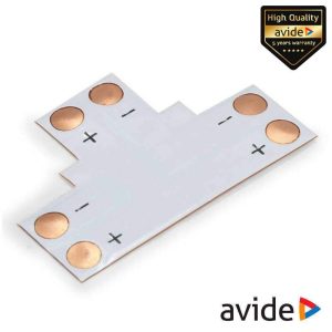 União P/ Fita LEDS Monocor IP20 T AVIDE - (ABLS12V-T-CON-01)
