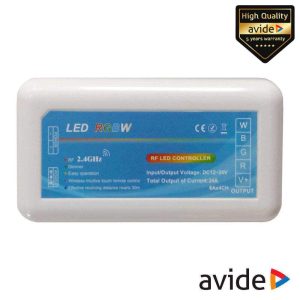 Controlador P/ Fita LEDS RGBW 12V/24V 24A AVIDE - (ABLS12VTCRGBW)