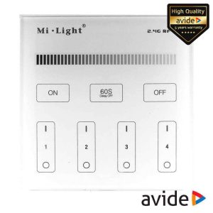 Interruptor de Parede Tátil P/ Fita LEDS Monocor AVIDE - (ABLS12VTPRDIMM-4Z)