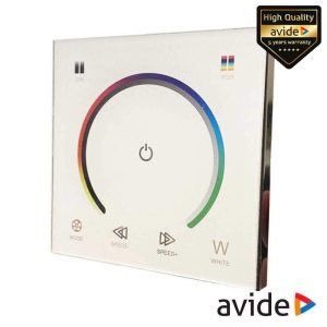 Interruptor de Parede Tátil P/ Fita LEDS RGB 12V 12A AVIDE - (ABLS12VTPRGB-W)