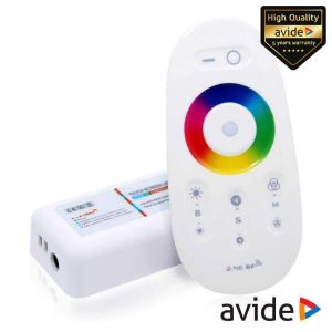 Controlador P/ Fita LEDS RGBW 12V 12A AVIDE - (ABLS12VTRGBW-RFC)