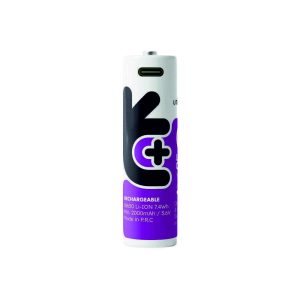 Pilha Lítio 18650 Recarregável 3.7V 2000mAh C/ USB-C - (ACCU-18650L/200C)