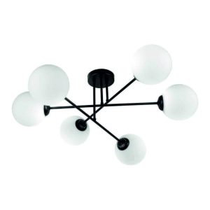 Candeeiro Teto 6x60W E27 LEIA ADVITI - (AD-LD-6439BE27SM)