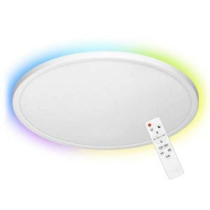 Painel LEDS Redondo Superfície 36W 400mm RGBW 3500lm - (AD-PL-6514WLZM/CCT)