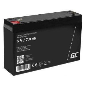 Bateria Chumbo Gel AGM 6V 7A GREEN CELL - (AGM12)