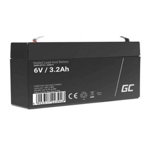 Bateria Chumbo Gel AGM 6V 3.3A GREEN CELL - (AGM14)