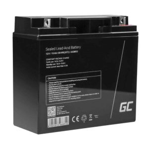 Bateria Chumbo Gel AGM 12V 15A GREEN CELL - (AGM53)