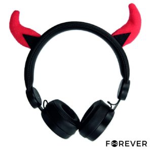 Auscultadores Stereo C/ Fios Diabo C/ LEDS FOREVER - (AMH-100D)