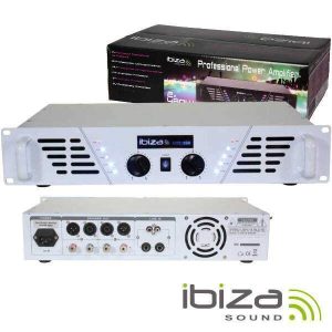 Amplificador Áudio 19" 2x480W Branco IBIZA - (AMP600-WH)