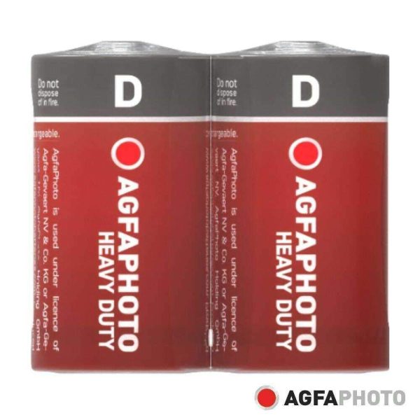 Pilha Zinco-Carvão R20/D 1.5V 2x AGFAPHOTO - (APFDS)