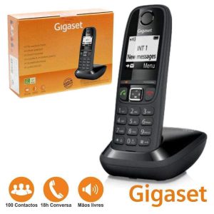 Telefone S/ Fios AS405 Preto Gigaset - (AS405B)