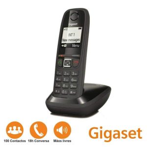 Telefone S/ Fios AS405H Preto Gigaset - (AS405H)
