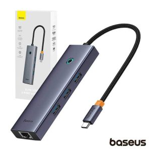 Hub USB-C P/ 3x USB-A / HDMI / USB-C PD e RJ45 UltraJoy - (B00052807813-00)