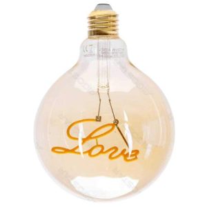 Lâmpada LED E27 Globo Filamento "Love "4W 230V 1800K 250lm - (B10101HG7)