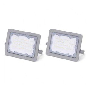 Conjunto 2x Foco LED 30W IP65 230V 3000K 2700lm Cinzento - (B10202ZBG)