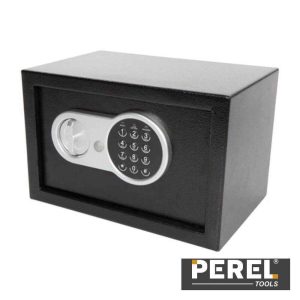 Cofre Eletrónico Aço - 20 x 31 x 20cm PEREL - (BG90017)