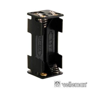 Suporte P/ 4 Pilhas AAA C/ Terminais P/ Soldar VELLEMAN - (BH443D)