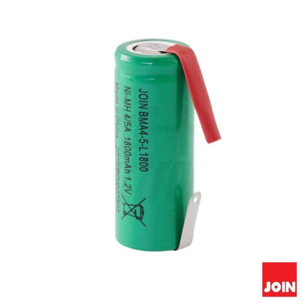 Bateria Ni-Mh 1.2V 1800ma C/ Patilhas JOIN - (BMA4-5-L1800)