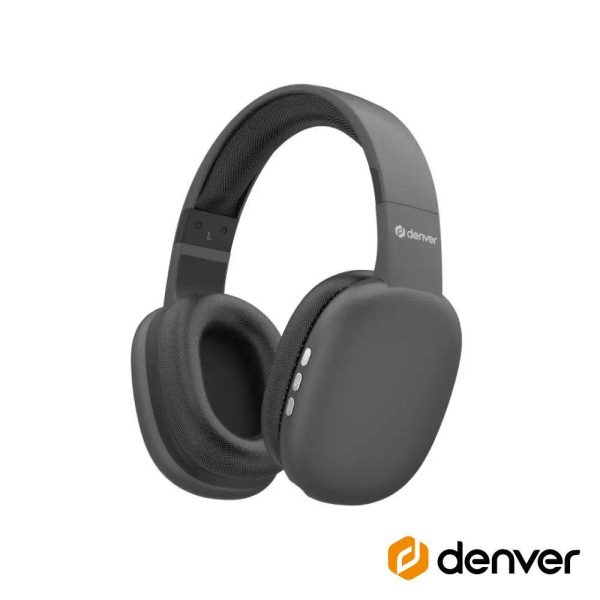 Auscultadores Bluetooth S/ Fios Preto Mic DENVER - (BTH-252MK2)