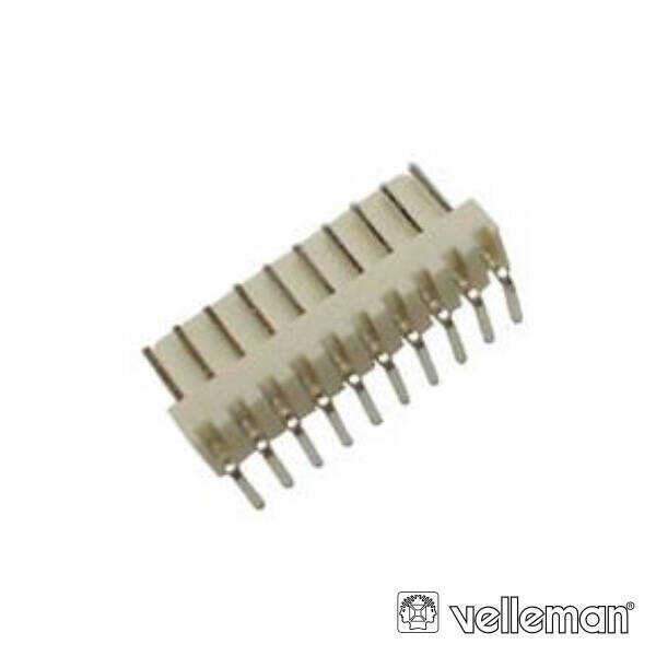 Placa De 10 Contactos Macho Ângular 90º VELLEMAN - (BTWMH10)