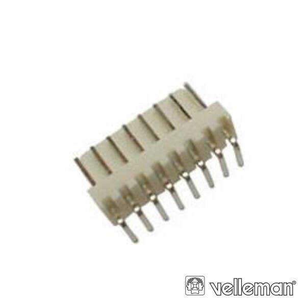Placa De 8 Contactos Macho Ângular 90º VELLEMAN - (BTWMH8)