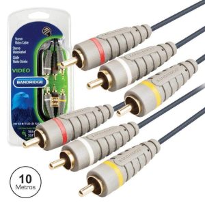 Cabo 3rca Macho / 3rca Macho 10m Bandridge - (BVL5310)