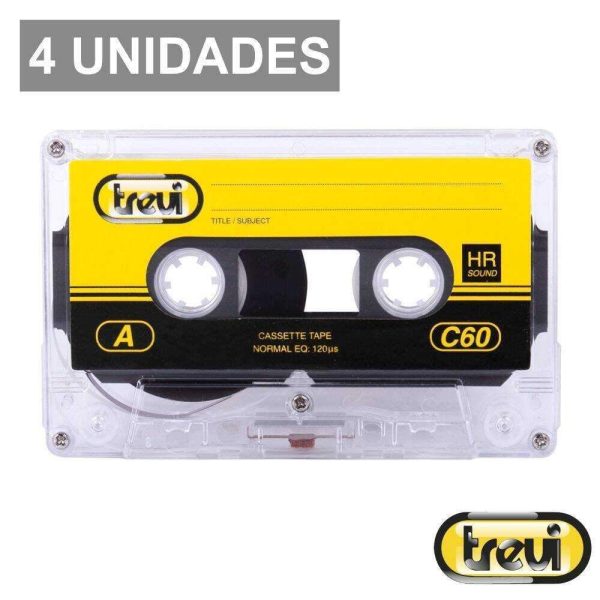 Pack 4 Cassetes 60 Minutos TREVI - (C60HR)