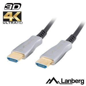 Cabo HDMI Fibra Óptica Dourado Macho / Macho 2.0 4K 100m - (CA-HDMI-20FB-1000)
