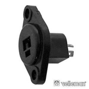 Ficha Din 2p Fêmea P/ Chassis VELLEMAN - (CA077)