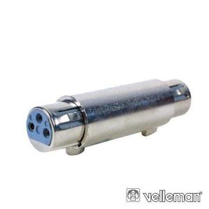 Ficha Adaptadora XLR 3p Fêmea / XLR 3p Fêmea - (CAA02)