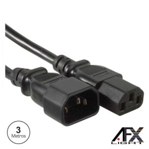 Cabo Alimentação Iec Macho / Fêmea 3m P/ Parled710s AFXLIGHT - (CAB-PWEX-3)