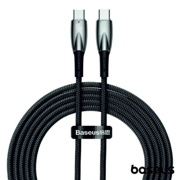 Cabo USB-C Macho P/ USB-C Macho 2m 100W Glimmer BASEUS - (CADH000801)
