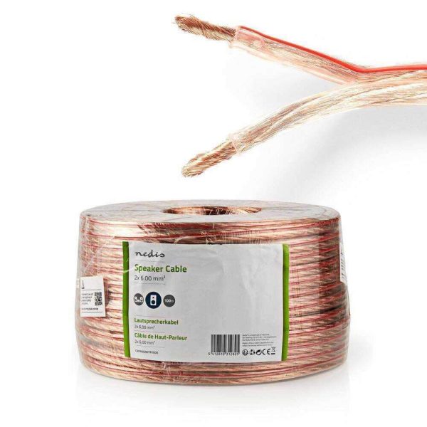 Cabo Coluna 2x6.00mm2 100m Transparente - (CAGW6000TR1000)