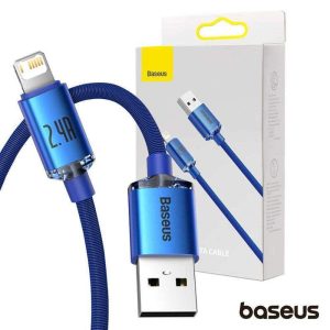 Cabo USB-A / Lightning Macho Crystal Shine 2m BASEUS - (CAJY000103)