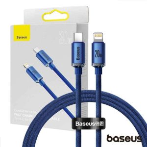 Cabo USB-C / Lightning Macho 20W PD 1.2m CrystalShine BASEUS - (CAJY000203)