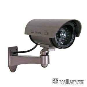 Câmara Vigilância Falsa C/ LED Ir E LED Vermelho - (CAMD7N)