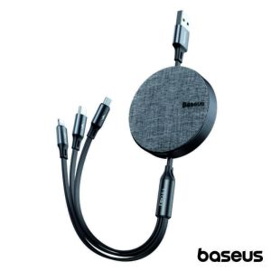 Cabo USB-A 2.0 Macho p/ Lightning/USB-C/MicroUSB 3.5A BASEUS - (CAMLT-BYG1)