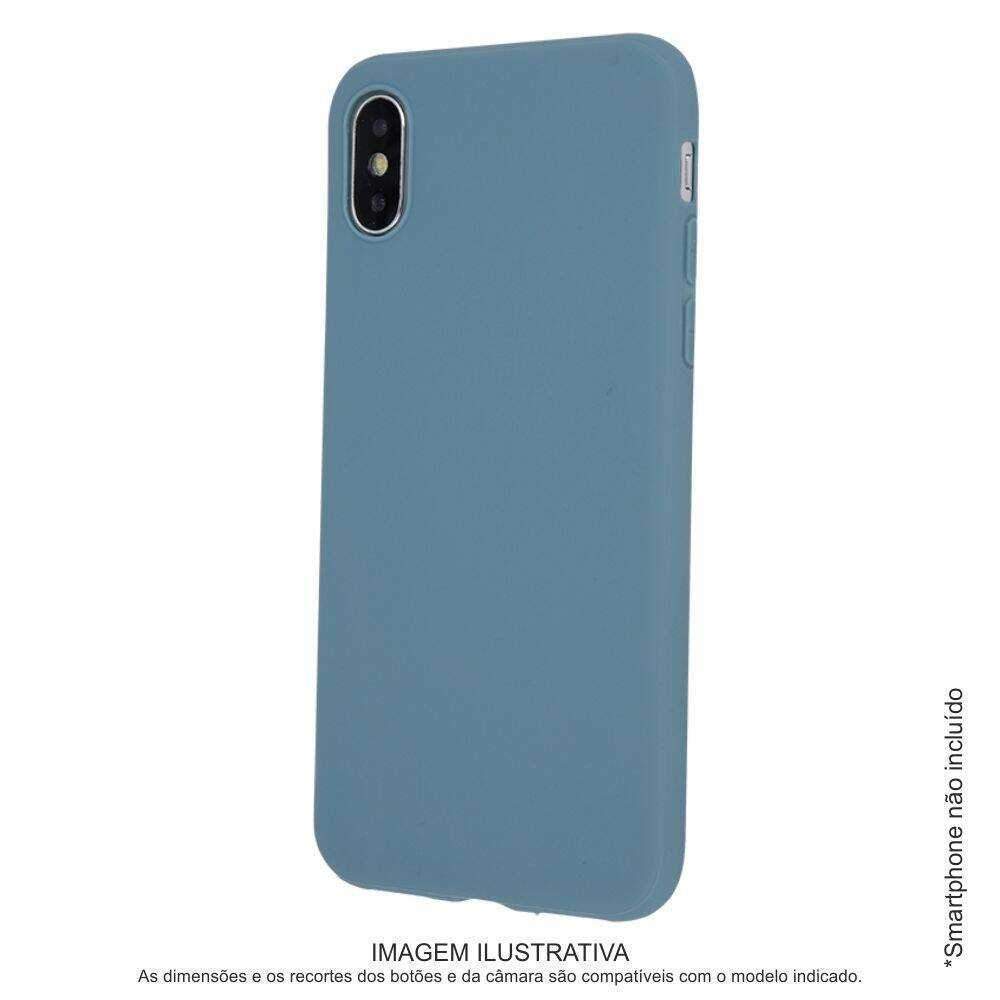 Capa TPU Anti-choque Cinzento Azul P/ iPhone X/XS - (CASEIPHONEX/XS-GB)