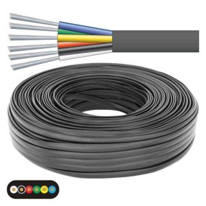 Cabo Telefone 6 Condutores 6x0.12mm Preto - (CAT612BK)