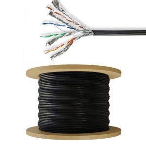 Cabo De Rede S/FTP CAT7 Cobre Puro Rígido100m Exterior Preto - (CCBG8599BK100S)