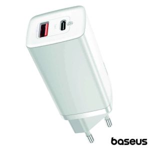 Alimentador Comutado USB-C PD / USB-A 65W GaN2 BASEUS - (CCGAN2L-B02)