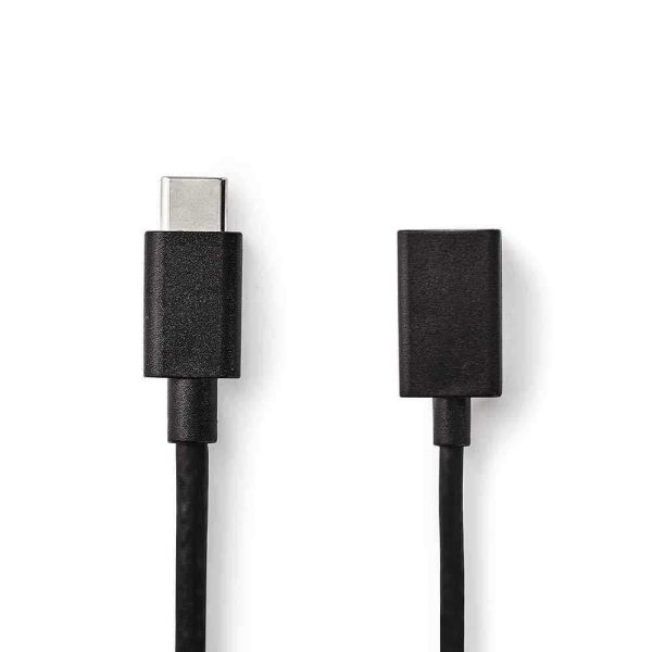 Cabo USB-A 3.2 Fêmea / USB-C Macho 15cm - (CCGB61710BK02)